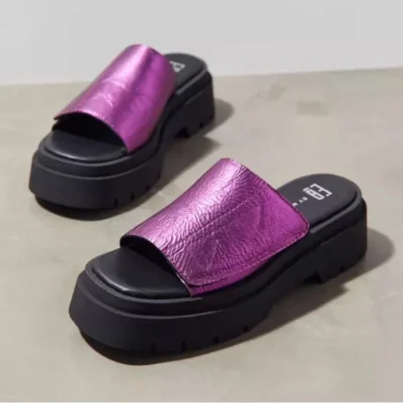 Miista Shoes Miista Liese Metallic Platform Sandal Never Worn